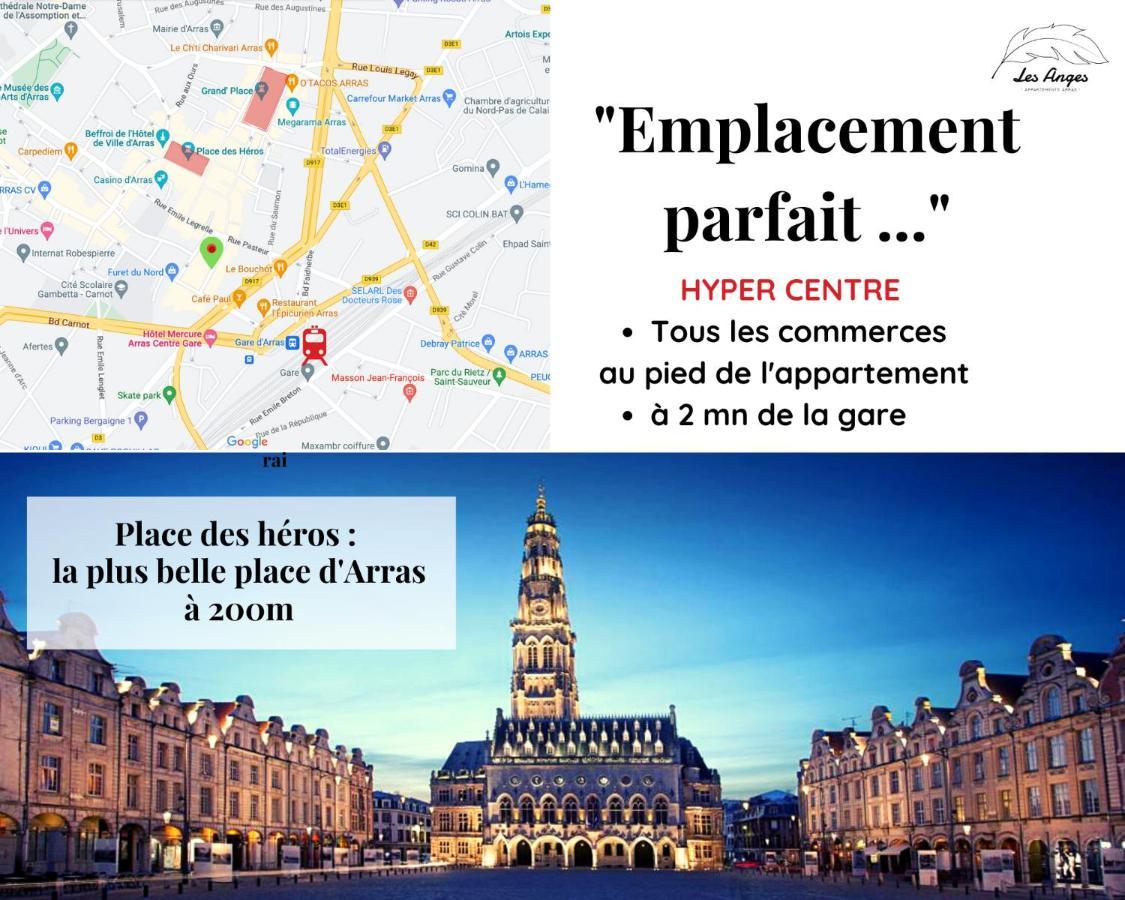 Le 9 De Coeur - 2 Chambres - 6 Couchages Arras Kültér fotó
